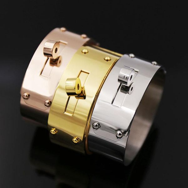 bangle luxury2021 fashion jewelry stainless steel bracelets for women punk style, Black
bangle luxury2021 fashion jewelry stainless steel bracelets for women punk style, Black