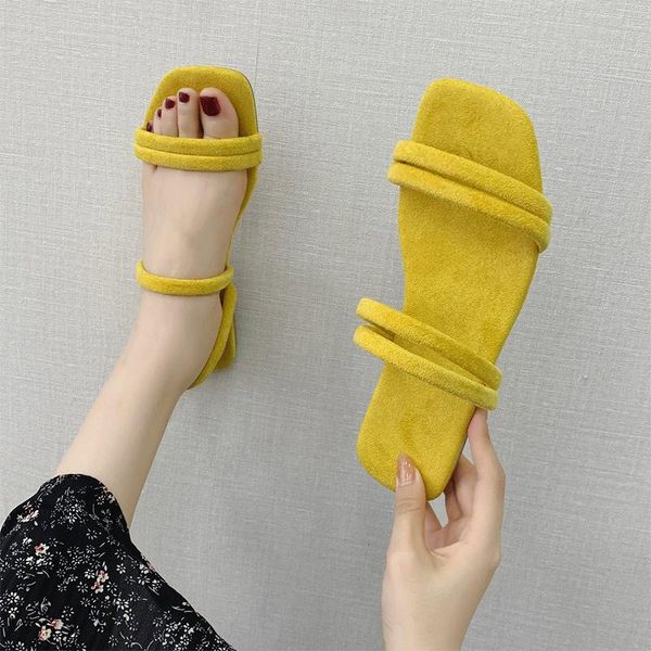 slippers women suede sandals square toe flat bottom 2021 summer ladies holiday two wear casual beach shoes plus size 42, Black
slippers women suede sandals square toe flat bottom 2021 summer ladies holiday two wear casual beach shoes plus size 42, Black