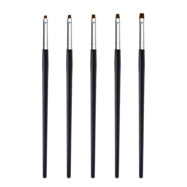 nail brushes 5 pcs set black rod potherapy brush combination french application pen, Yellow
nail brushes 5 pcs set black rod potherapy brush combination french application pen, Yellow