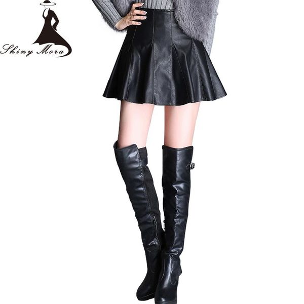 skirts shinymora fashion pu a line for women high waist mini leather pleated female elegant big size 5xl, Black
skirts shinymora fashion pu a line for women high waist mini leather pleated female elegant big size 5xl, Black
