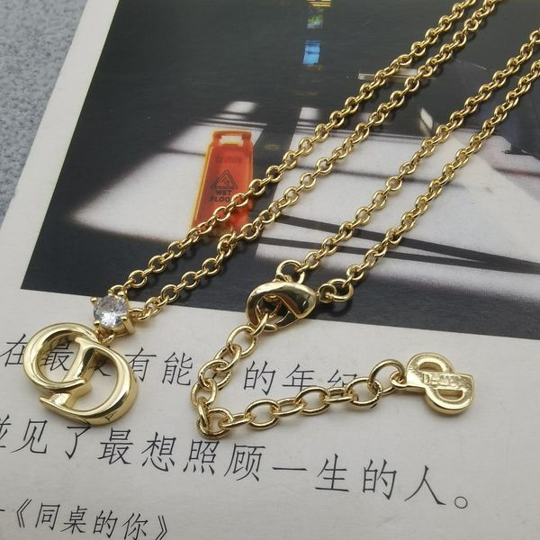 d home / new product high sense small fragrance cd letter necklace temperament simple fashion versatile clavicle chain, Silver
d home / new product high sense small fragrance cd letter necklace temperament simple fashion versatile clavicle chain, Silver