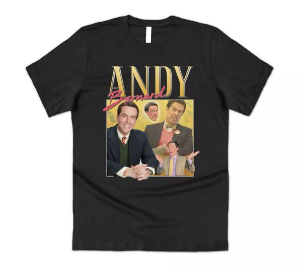 andy bernard homage t-shirt tee funny the us office legend icon michael scott, White;black
andy bernard homage t-shirt tee funny the us office legend icon michael scott, White;black