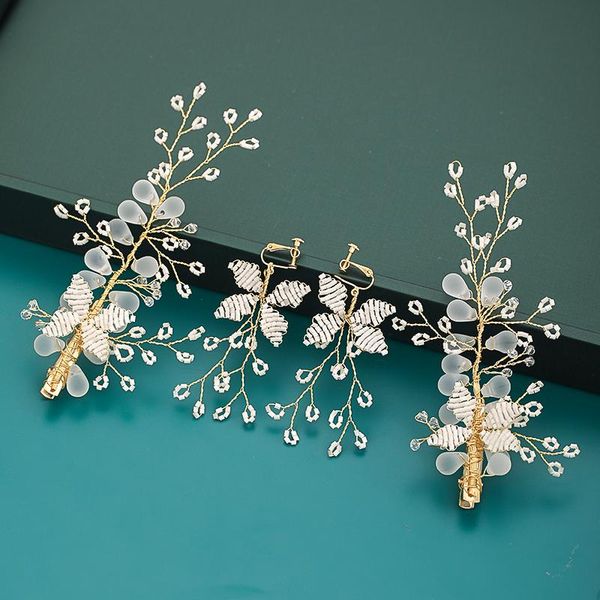 hair clips & barrettes vintage 3 pcs transparent crystal handmade hairgrips pearl bridal with earring wedding accessories women jewelry, Golden;silver
hair clips & barrettes vintage 3 pcs transparent crystal handmade hairgrips pearl bridal with earring wedding accessories women jewelry, Golden;silver