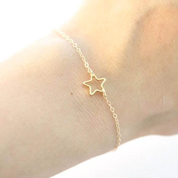 korean fashion personality delicate five-pointed star linked chain bracelets for lady girls party summer beach gift 5b398 link,, Black
korean fashion personality delicate five-pointed star linked chain bracelets for lady girls party summer beach gift 5b398 link,, Black