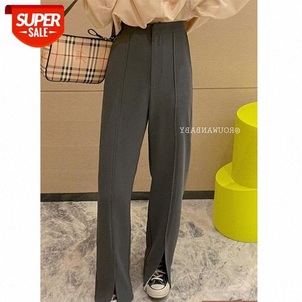 gray waist thinner split suit pants women drape straight loose fit can be issued on behalf of #o56g, Black;white
gray waist thinner split suit pants women drape straight loose fit can be issued on behalf of #o56g, Black;white