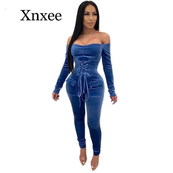 women's jumpsuits & rompers umpsuit grommet lace up bandage velvet jumpsuit women slash neck off shoulder long sleeve pockets romper ca, Black;white
women's jumpsuits & rompers umpsuit grommet lace up bandage velvet jumpsuit women slash neck off shoulder long sleeve pockets romper ca, Black;white