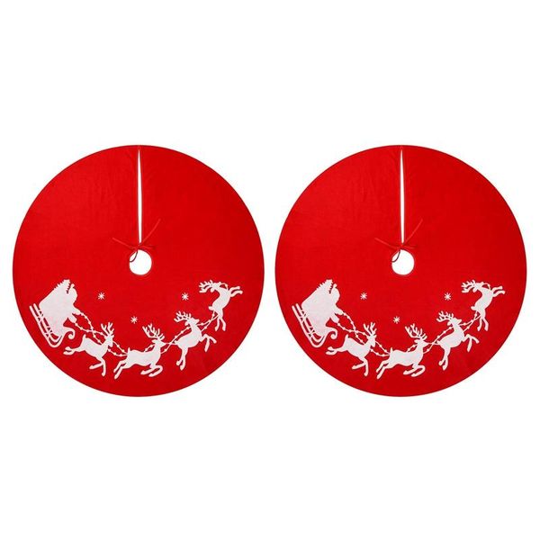 christmas decorations 2 pcs tree skirt - 39.4 inches large with santa and reindeers pattern for xmas holiday decoration
christmas decorations 2 pcs tree skirt - 39.4 inches large with santa and reindeers pattern for xmas holiday decoration