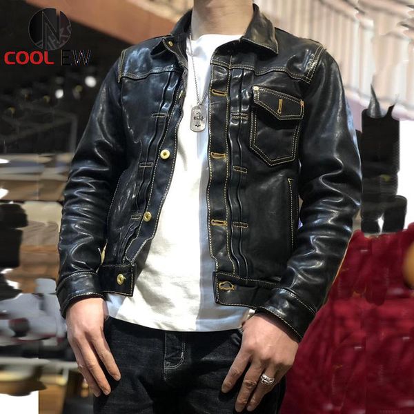 men's jackets p506 read description asian size super genuine horse leather jacket slim classic horsehide stylish, Black;brown
men's jackets p506 read description asian size super genuine horse leather jacket slim classic horsehide stylish, Black;brown