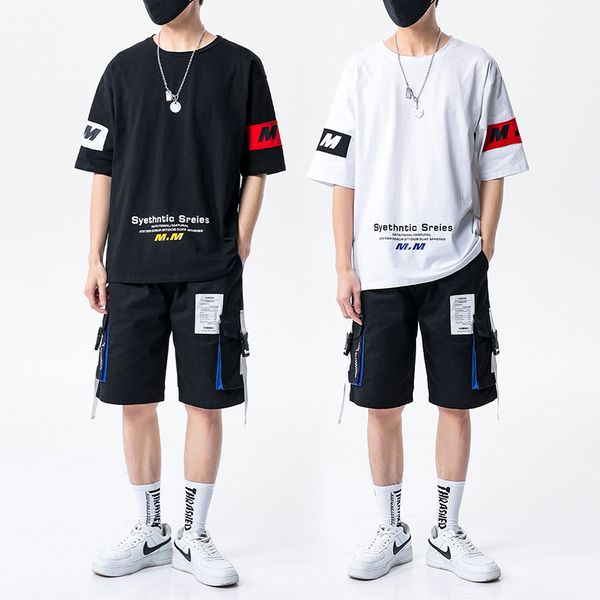 men's tracksuits casual suit 2021 summer t-shirt short sleeve ins 5 / 5 9 6 pants 2-piece set, Gray
men's tracksuits casual suit 2021 summer t-shirt short sleeve ins 5 / 5 9 6 pants 2-piece set, Gray