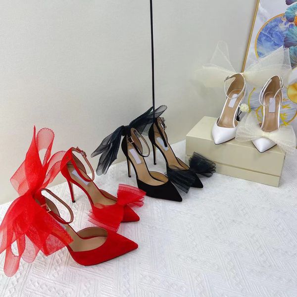 european and american style women's pointed high-heeled sandals bow knot designer with full personality and genuine leather material, Black
european and american style women's pointed high-heeled sandals bow knot designer with full personality and genuine leather material, Black