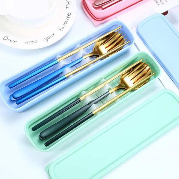 western gold cutlery set 304 stainless steel kitchen spoon fork chopsticks dinner portable travel tableware dinnerware sets
western gold cutlery set 304 stainless steel kitchen spoon fork chopsticks dinner portable travel tableware dinnerware sets