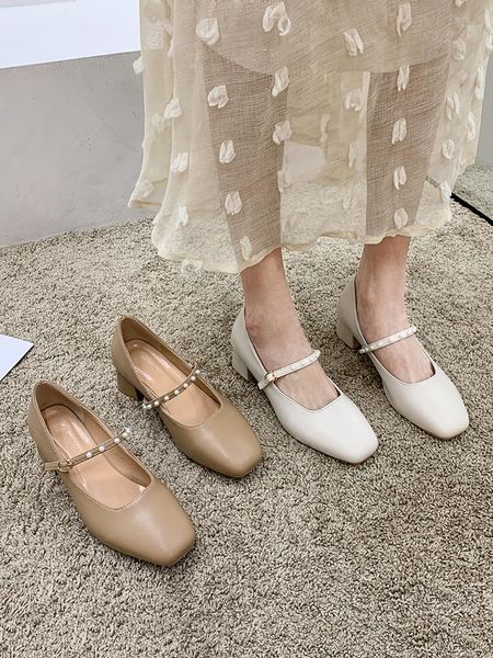 dress shoes women's mid-heel 2021 spring shallow mouth fashion casual thick heel mary jane, Black
dress shoes women's mid-heel 2021 spring shallow mouth fashion casual thick heel mary jane, Black