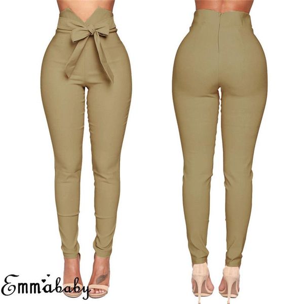 fashion women high waist casual pants ladies bowknot long slim skinny bandage elastic pencil trousers with sashes women's & capris, Black;white
fashion women high waist casual pants ladies bowknot long slim skinny bandage elastic pencil trousers with sashes women's & capris, Black;white
