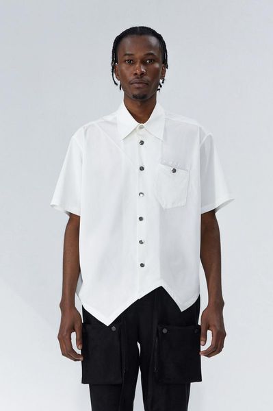 s-6xl 2021 men women's clothing hair stylist white short sleeve shirt irregular cut and serrated hem plus size costumes men's casu, White;black
s-6xl 2021 men women's clothing hair stylist white short sleeve shirt irregular cut and serrated hem plus size costumes men's casu, White;black