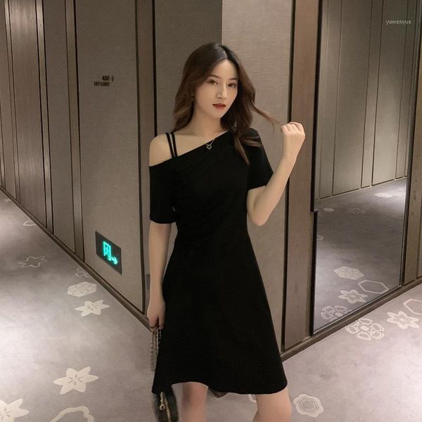 casual dresses fashion spring and summer women harajuku oblique shoulder collar drawstring elegant solid color dress, Black;gray
casual dresses fashion spring and summer women harajuku oblique shoulder collar drawstring elegant solid color dress, Black;gray