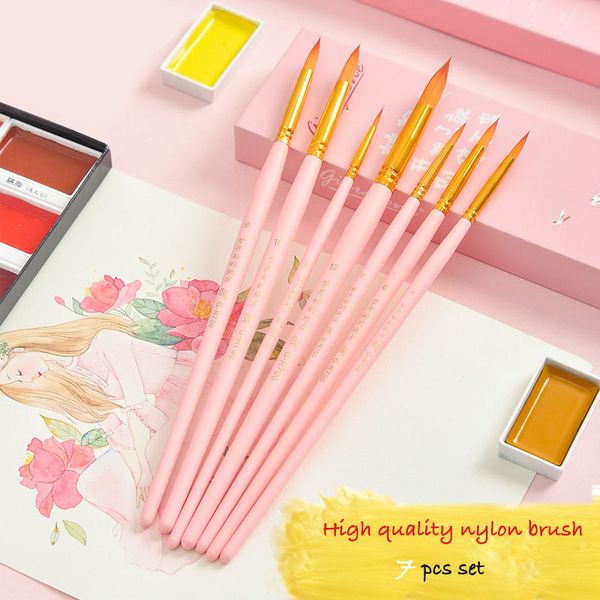 7pcs dream pursue series round head nylon paintbrush suite beginner professional drawing art painting watercolor brush set
7pcs dream pursue series round head nylon paintbrush suite beginner professional drawing art painting watercolor brush set