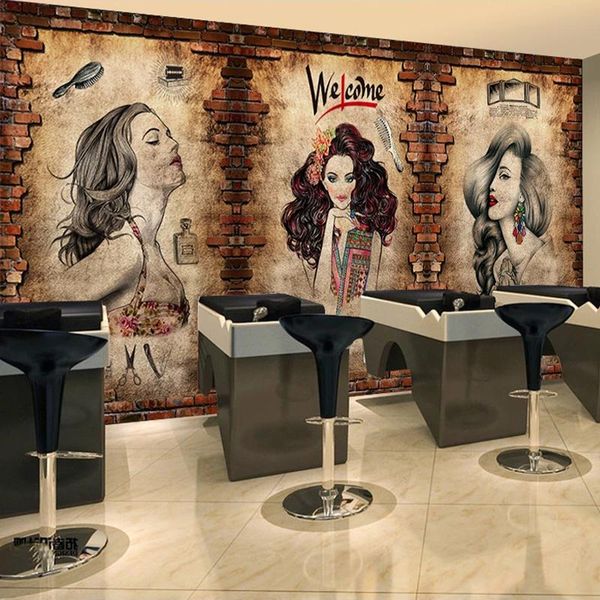 wallpapers custom po wall painting barber shop mural wallpaper makeup beauty hairstyle center background decor brick paper 3d
wallpapers custom po wall painting barber shop mural wallpaper makeup beauty hairstyle center background decor brick paper 3d