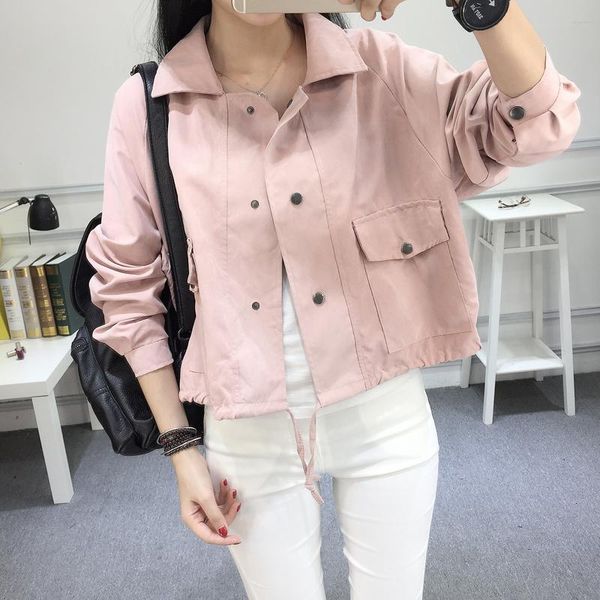 women's jackets jacket womens 2021 fashion casual solid basic short women thin windbreaker female outwear coat casaco feminina, Black;brown
women's jackets jacket womens 2021 fashion casual solid basic short women thin windbreaker female outwear coat casaco feminina, Black;brown