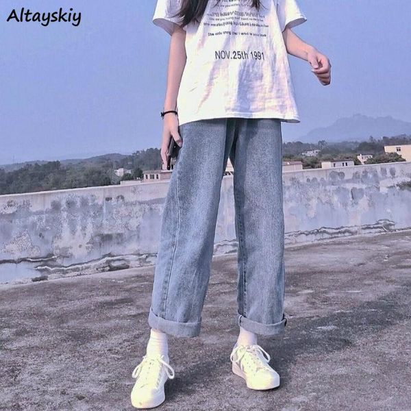women's jeans women high waist straight all-match ins denim trousers womens bf harajuku trendy daily chic ladies streetwear, Blue
women's jeans women high waist straight all-match ins denim trousers womens bf harajuku trendy daily chic ladies streetwear, Blue