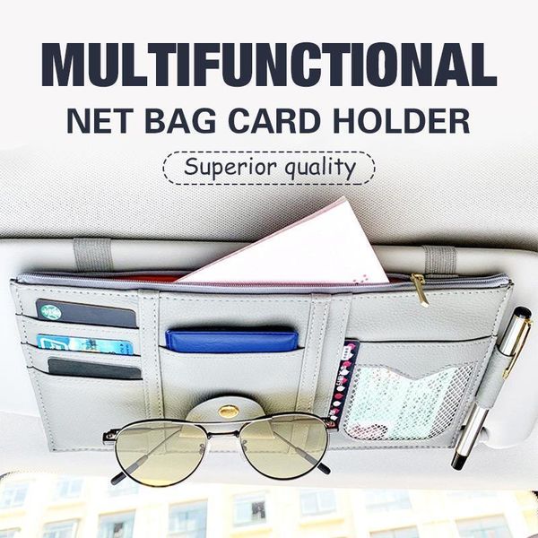car organizer multifunctional net bag card holder leather storage sleeve sun visor cover accessories
car organizer multifunctional net bag card holder leather storage sleeve sun visor cover accessories