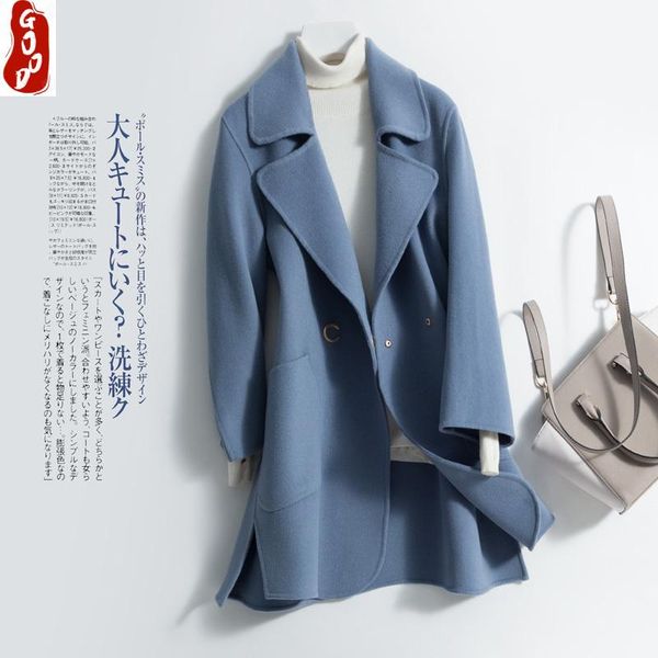elegant autumn winter coat women 100% wool female long jacket korean both sided woolen clothes black overcoat yl1769 women's & blends
elegant autumn winter coat women 100% wool female long jacket korean both sided woolen clothes black overcoat yl1769 women's & blends