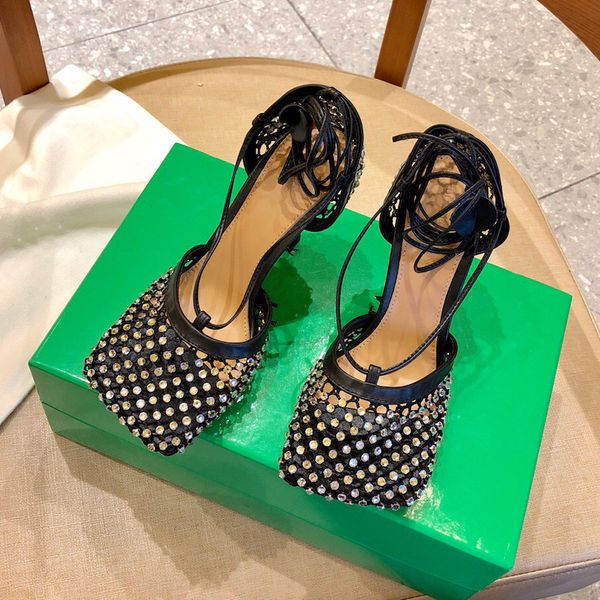 new brand design black net lace up high heels women summer sandals sheep leather square toe designer party shoes chic ankle strap sandals
new brand design black net lace up high heels women summer sandals sheep leather square toe designer party shoes chic ankle strap sandals