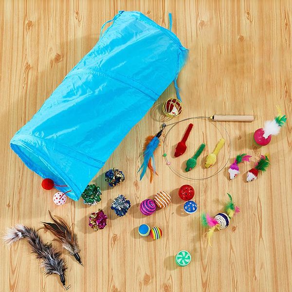 cat toys 23pcs/set play toy kitten interactive bell ball foldable tunnel feather cats teaser stick pet collapsible mice sisal
cat toys 23pcs/set play toy kitten interactive bell ball foldable tunnel feather cats teaser stick pet collapsible mice sisal