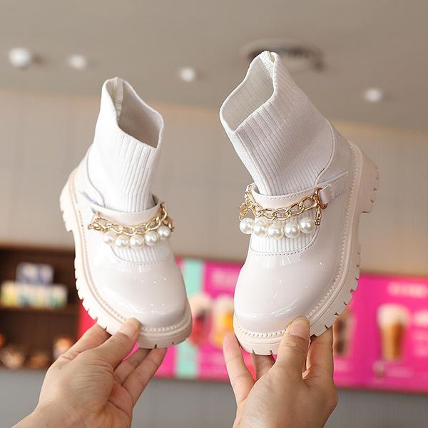 boots string bead children casual pu leather princess shoes knitting fashion ankle soft sole girl, Black;grey
boots string bead children casual pu leather princess shoes knitting fashion ankle soft sole girl, Black;grey