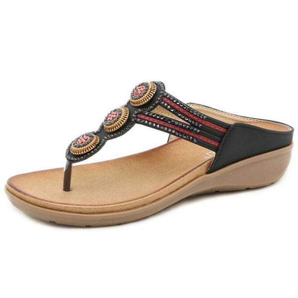 bohemia beaded comfortable slippers for women summer fashion casual non-slip flip flops breathable ladies beach shoes qq904 210625, Black
bohemia beaded comfortable slippers for women summer fashion casual non-slip flip flops breathable ladies beach shoes qq904 210625, Black