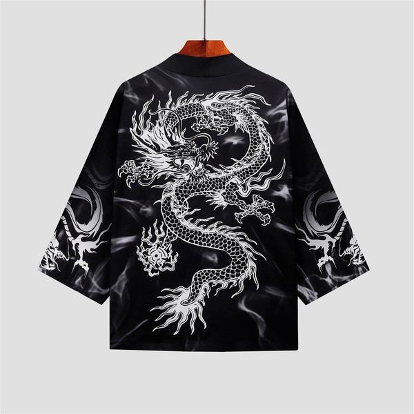 men's casual shirts men clothing 2021 summer japanese kimono three-quarter sleeves open lining thin cloak jacket camisas para hombre, White;black
men's casual shirts men clothing 2021 summer japanese kimono three-quarter sleeves open lining thin cloak jacket camisas para hombre, White;black