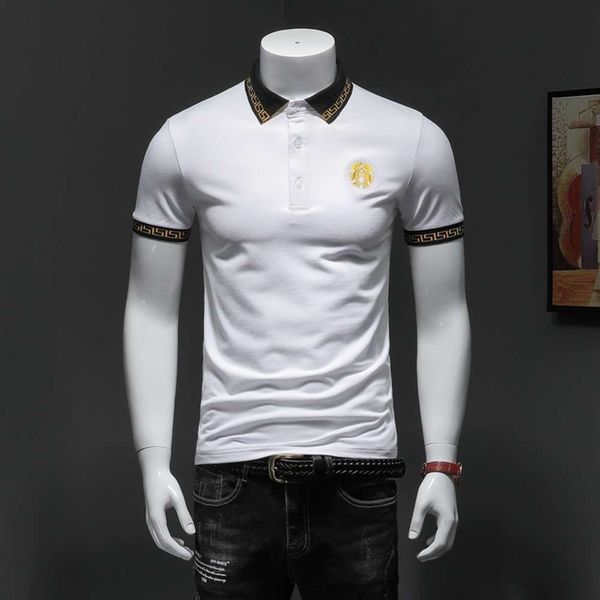 polo shirt lapel 2021 short t-shirt men's half sve busins fashion embroidery, White;black
polo shirt lapel 2021 short t-shirt men's half sve busins fashion embroidery, White;black