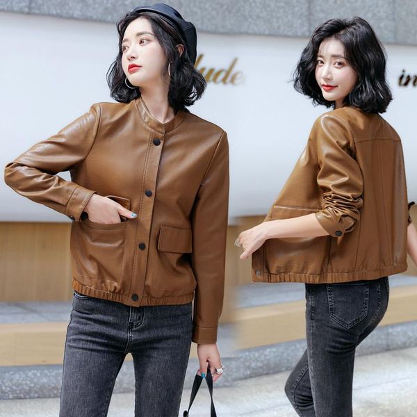 women's leather & faux 2021 arrival women autumn winter jacket oversized korean style female coat outwear black bike
women's leather & faux 2021 arrival women autumn winter jacket oversized korean style female coat outwear black bike