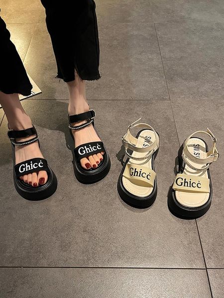 sandals summer trend fashion roman style thick-soled non-slip wear-resistant solid color buckle ladies large size 35-40, Black
sandals summer trend fashion roman style thick-soled non-slip wear-resistant solid color buckle ladies large size 35-40, Black