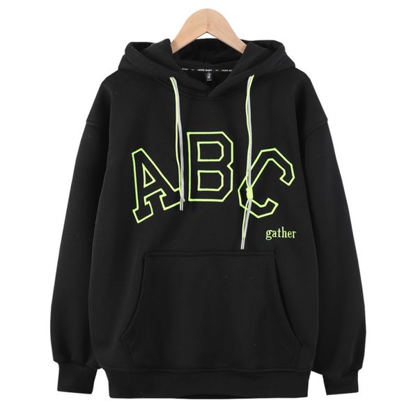 youth sweater cloth new plush thickened winter men's fashion embroidered plush hoodie, Black
youth sweater cloth new plush thickened winter men's fashion embroidered plush hoodie, Black