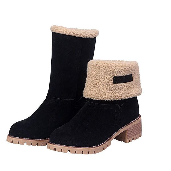 boots 35-42 shoes woman's large size women's winter chunky-heel mid-calf round-toe anti-slip two wear warm, Black
boots 35-42 shoes woman's large size women's winter chunky-heel mid-calf round-toe anti-slip two wear warm, Black
