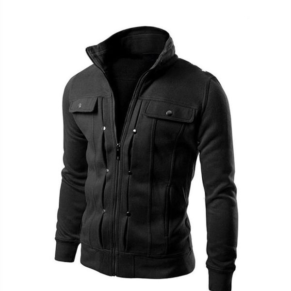 men's jackets fashion men jacket coat stand collar casual zipper outwear slim designed lapel cardigan, Black;brown
men's jackets fashion men jacket coat stand collar casual zipper outwear slim designed lapel cardigan, Black;brown