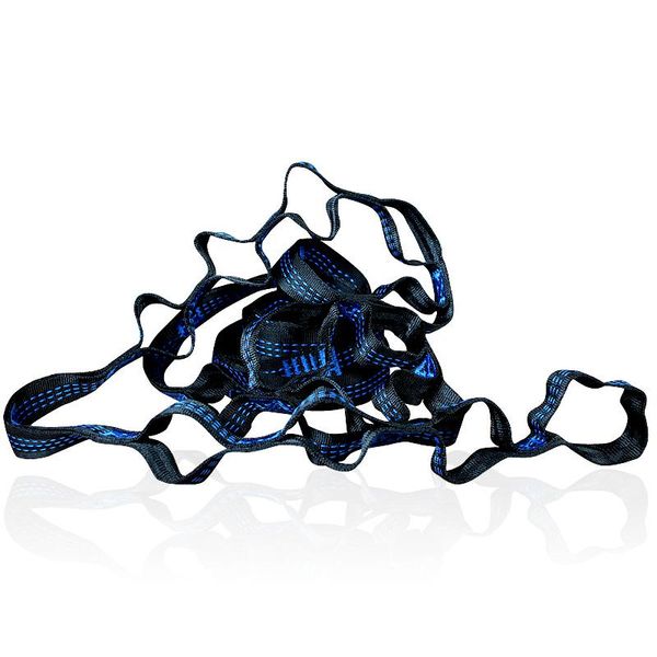 outdoor games & activities blue three line x-style hammock straps