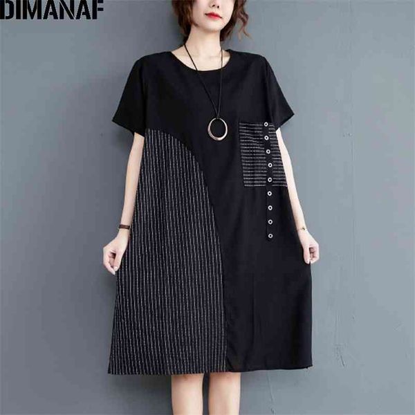 plus size summer dress women vestidos sundress vintage print striped black shirt cotton casual loose clothing 210531, Black;gray
plus size summer dress women vestidos sundress vintage print striped black shirt cotton casual loose clothing 210531, Black;gray