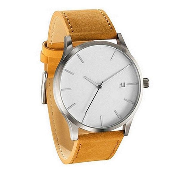 wristwatches shellhard men's watches brand casual men sport wristwatch 2021 man quartz watch date clock male faux leather, Slivery;brown
wristwatches shellhard men's watches brand casual men sport wristwatch 2021 man quartz watch date clock male faux leather, Slivery;brown