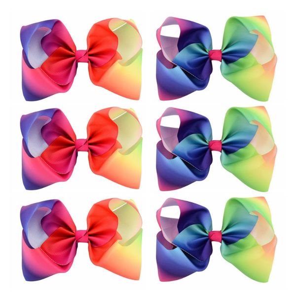 6pcs/lot 8 inch large boutique rainbow striped grosgrain ribbon hair bows design girl alligator clip accessory 683 accessories, Slivery;white
6pcs/lot 8 inch large boutique rainbow striped grosgrain ribbon hair bows design girl alligator clip accessory 683 accessories, Slivery;white