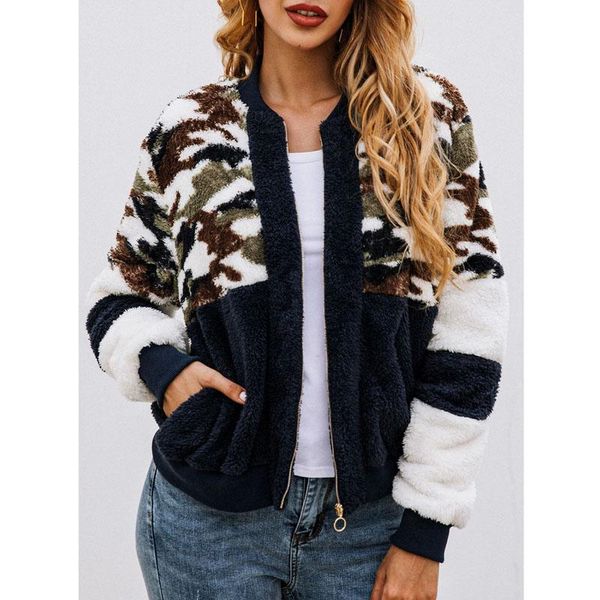 women's jackets women jacket fleece shaggy warm overcoat zipper outwear with pocket fashion wool autumn winter coat am2226, Black;brown
women's jackets women jacket fleece shaggy warm overcoat zipper outwear with pocket fashion wool autumn winter coat am2226, Black;brown