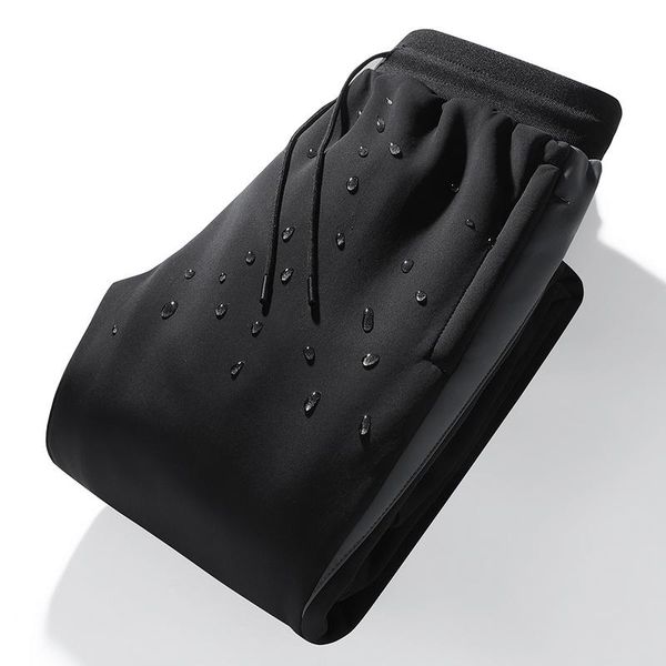 men's pants sweatpants for men autumn and winter waterproof warm plush casual knitted cotton, Black
men's pants sweatpants for men autumn and winter waterproof warm plush casual knitted cotton, Black
