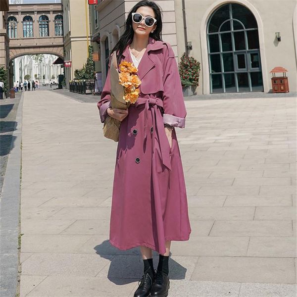 women's trench coats french style long coat for women fashion elegant double breasted belted loose casual purple windbreaker spring fal, Tan;black
women's trench coats french style long coat for women fashion elegant double breasted belted loose casual purple windbreaker spring fal, Tan;black
