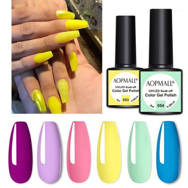 aopmall® 6pcs colorful uv / led lamp nail art gel polish kit semi vernis permanent poly vanish hybrid1, Red;pink
aopmall® 6pcs colorful uv / led lamp nail art gel polish kit semi vernis permanent poly vanish hybrid1, Red;pink