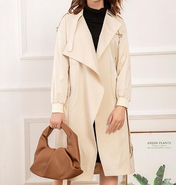 women's trench coats s--6xl / spring women fashion personalized customization mid-length loose and autumn windbreaker jacket, Tan;black
women's trench coats s--6xl / spring women fashion personalized customization mid-length loose and autumn windbreaker jacket, Tan;black
