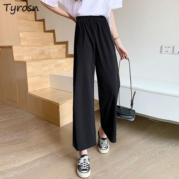 women's pants & capris casual women solid black oversize baggy trousers ulzzang stylish all-match elastic waist straight pant mujer bot, Black;white
women's pants & capris casual women solid black oversize baggy trousers ulzzang stylish all-match elastic waist straight pant mujer bot, Black;white