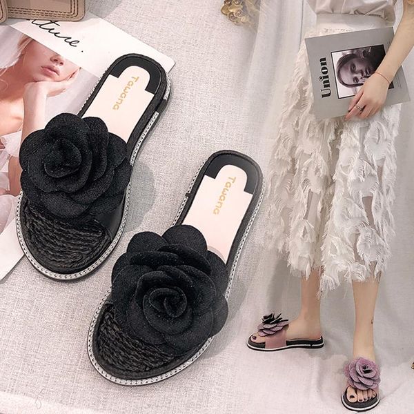 slippers 2021 summer ladies home fashion flower casual shoes women slip on flats slides lovers bedroom indoor floors, Black
slippers 2021 summer ladies home fashion flower casual shoes women slip on flats slides lovers bedroom indoor floors, Black