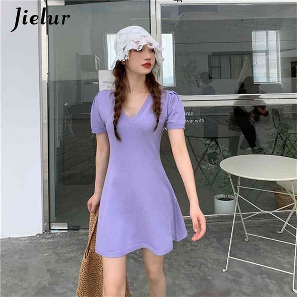 knitted summer dress women purple short sleeve v-neck slim solid color mini chic es robe femme vestidos 210426, Black;gray
knitted summer dress women purple short sleeve v-neck slim solid color mini chic es robe femme vestidos 210426, Black;gray