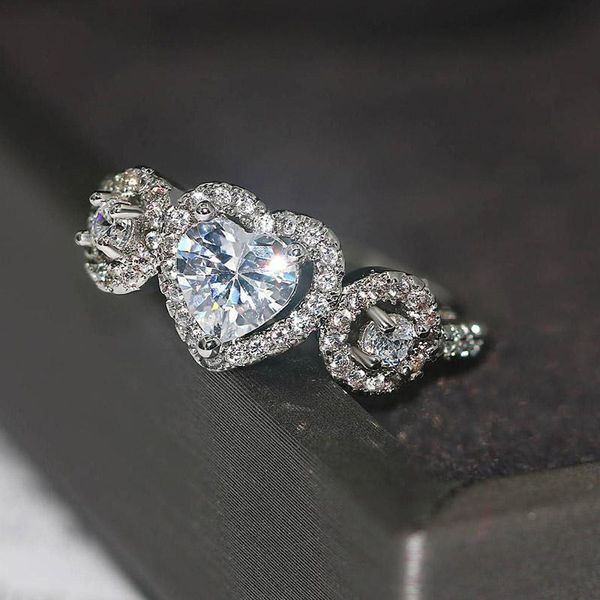 wedding engagement rings for women romantic stweet heart cubic zirconia silver color gift fashion jewelry r501, Golden;silver
wedding engagement rings for women romantic stweet heart cubic zirconia silver color gift fashion jewelry r501, Golden;silver