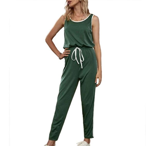 women's jumpsuits summer romper casual off-shoulder loose elastic waist high sleeveless wear lace-up long string 2021 & rompers, Black;white
women's jumpsuits summer romper casual off-shoulder loose elastic waist high sleeveless wear lace-up long string 2021 & rompers, Black;white